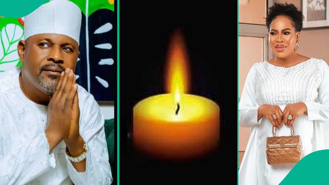 Saidi Balogun and ex-wife Fathia mourn. Saidi Balogun and ex-wife Fathia mourn.