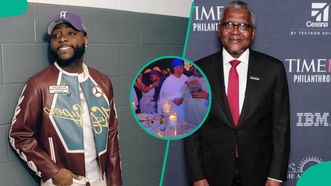 Dangote at Davido’s wedding Dangote at Davido’s wedding