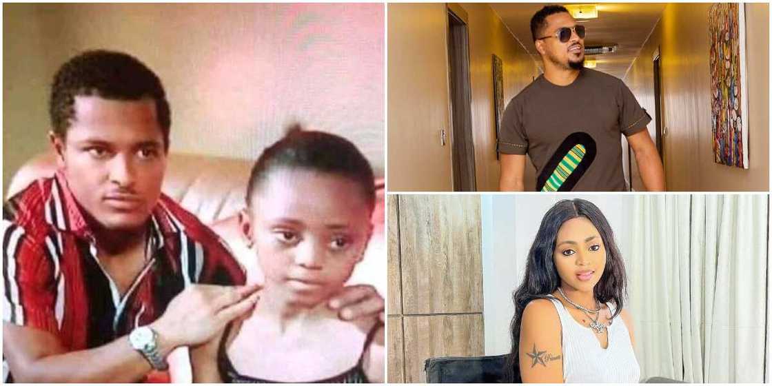 Epic throwback of actor Van Vicker and Regina Daniels cracks up social media users Epic throwback of actor Van Vicker and Regina Daniels cracks up social media users