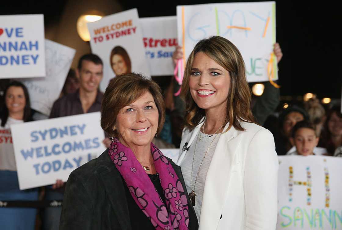 Savannah Guthrie poses for a photo with her mother, Nancy Savannah Guthrie poses for a photo with her mother, Nancy