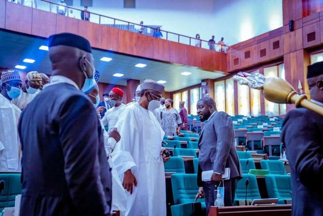 PDP lawmakers stage walkout as Reps passe electoral bill. PDP lawmakers stage walkout as Reps passe electoral bill.