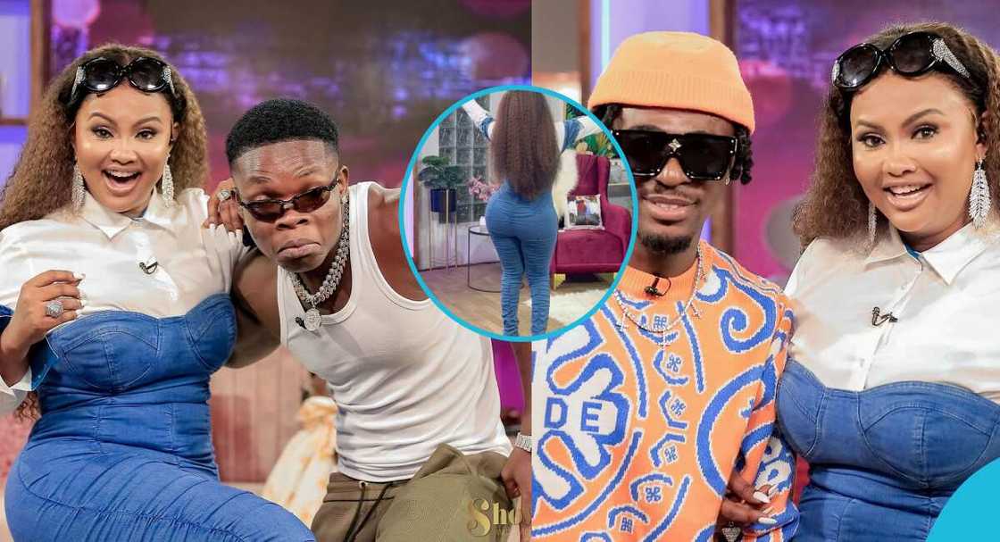 Nana Ama McBrown, Ay Poloo and Frank Naro Nana Ama McBrown, Ay Poloo and Frank Naro