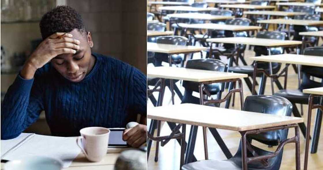 Man arrives late for exams, 3 pm