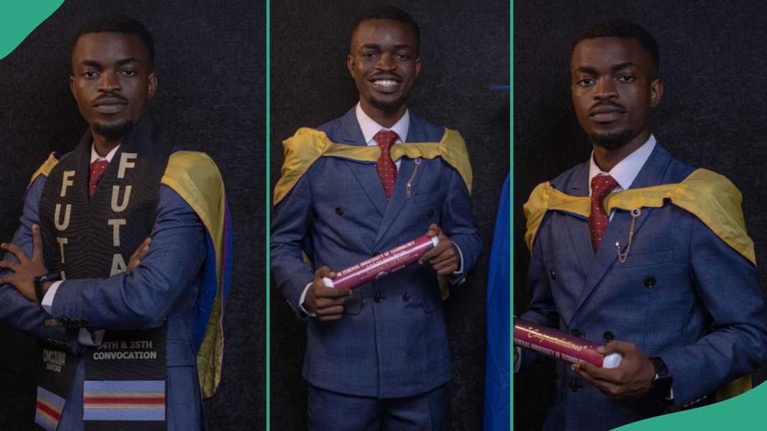 Man graduates from FUTA. Man graduates from FUTA.