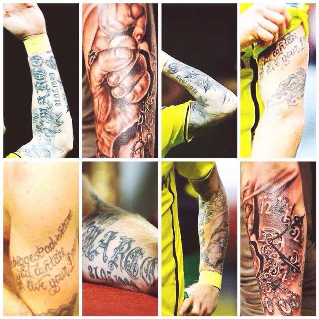 Marco Reus tattoo Marco Reus tattoo