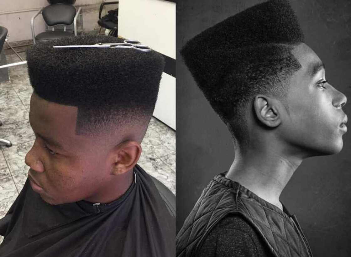 Flat top haircut