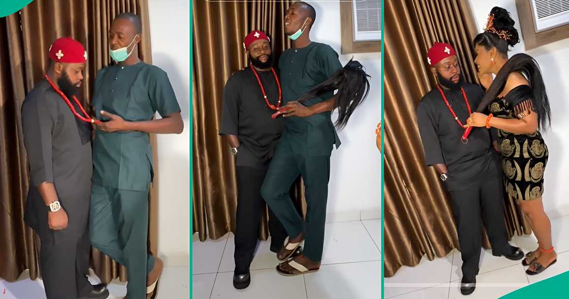 Male Photographer Shows Bride How to Pose With Husband connected Traditional Wedding Day, Funny Clip Trends Male Photographer Shows Bride How to Pose With Husband connected Traditional Wedding Day, Funny Clip Trends