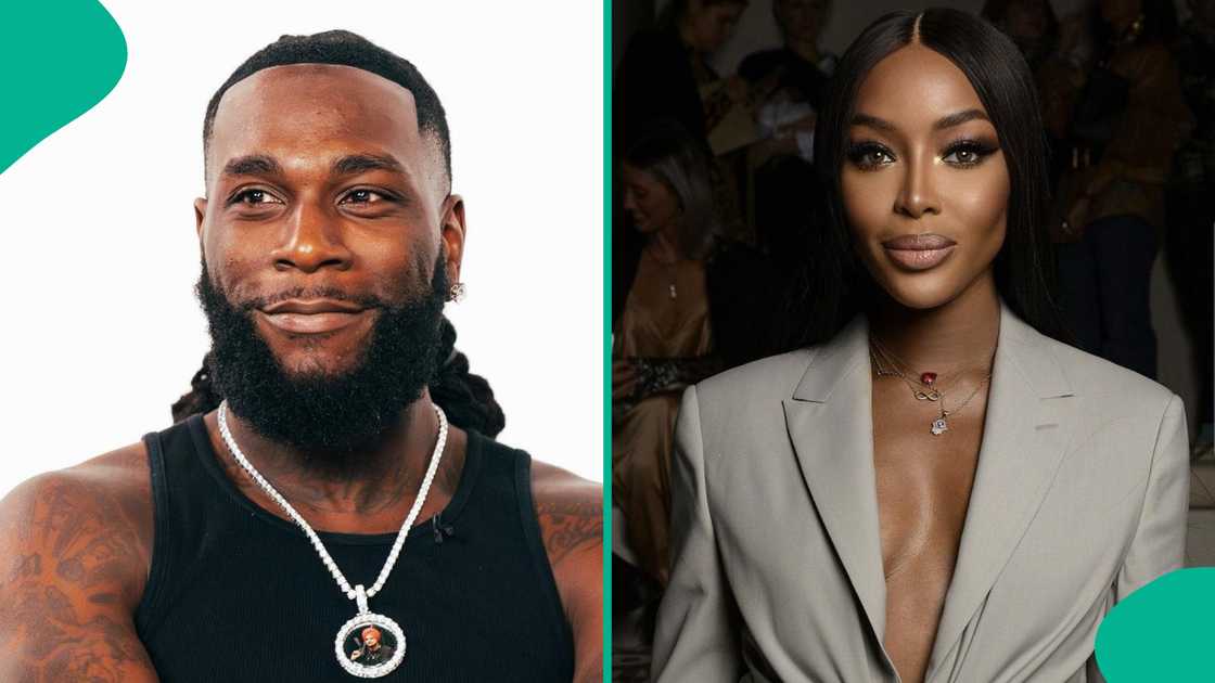 Burna Boy and Naomi Campbell Burna Boy and Naomi Campbell