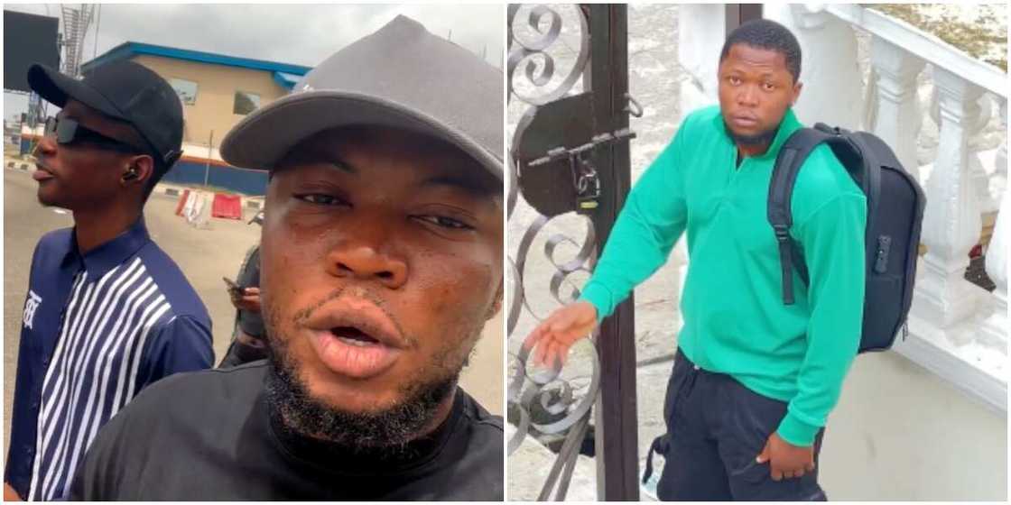 Brain Jotter looking for his polling unit, Brian Jotter in a skit Brain Jotter looking for his polling unit, Brian Jotter in a skit