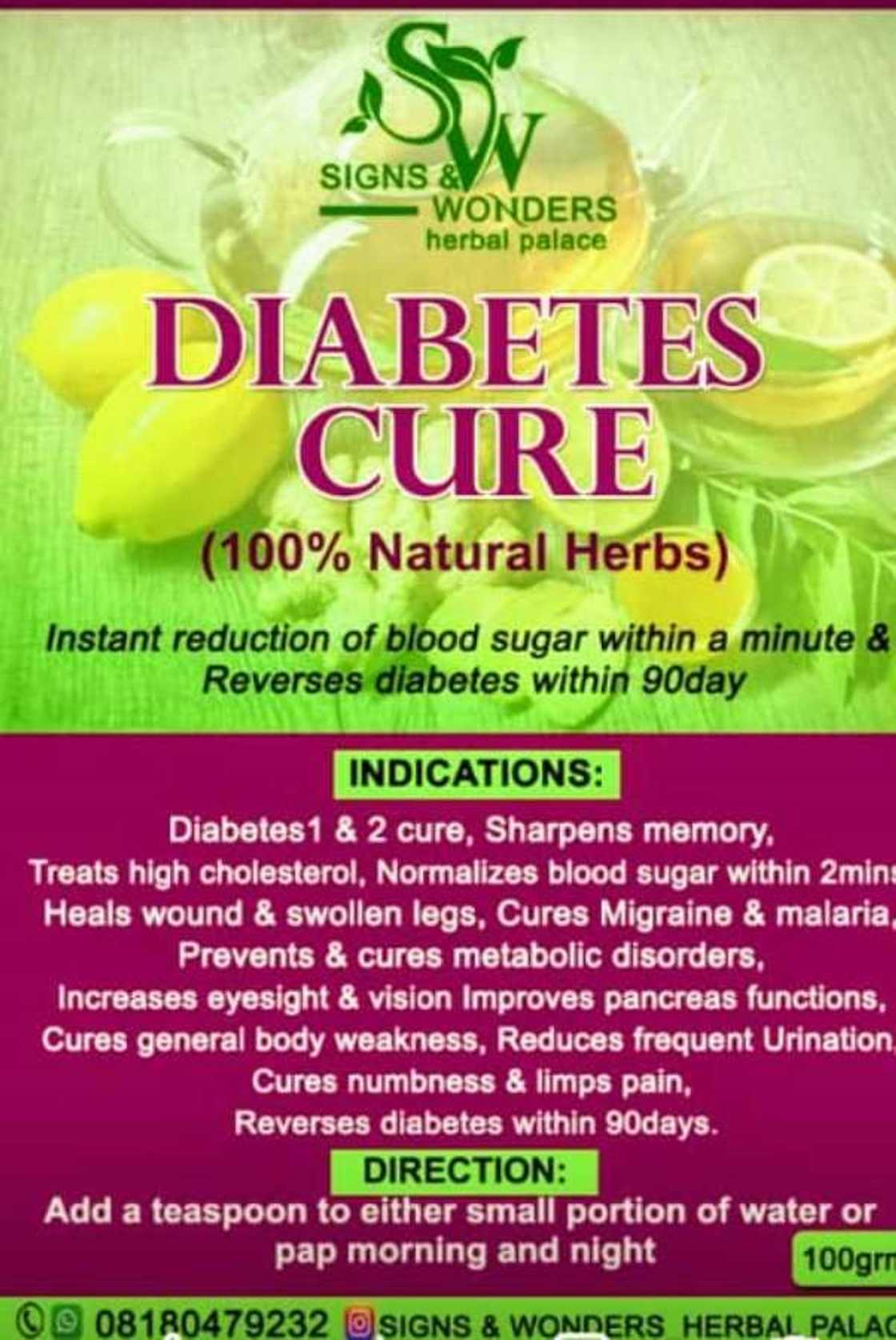 Signs and Wonders Herbal Palace Unveils New Herbal Solutions for Permanent Cure to Diabetes Signs and Wonders Herbal Palace Unveils New Herbal Solutions for Permanent Cure to Diabetes