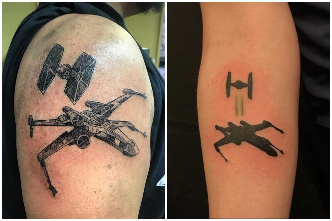 TIE Fighter and X-Wing Battle