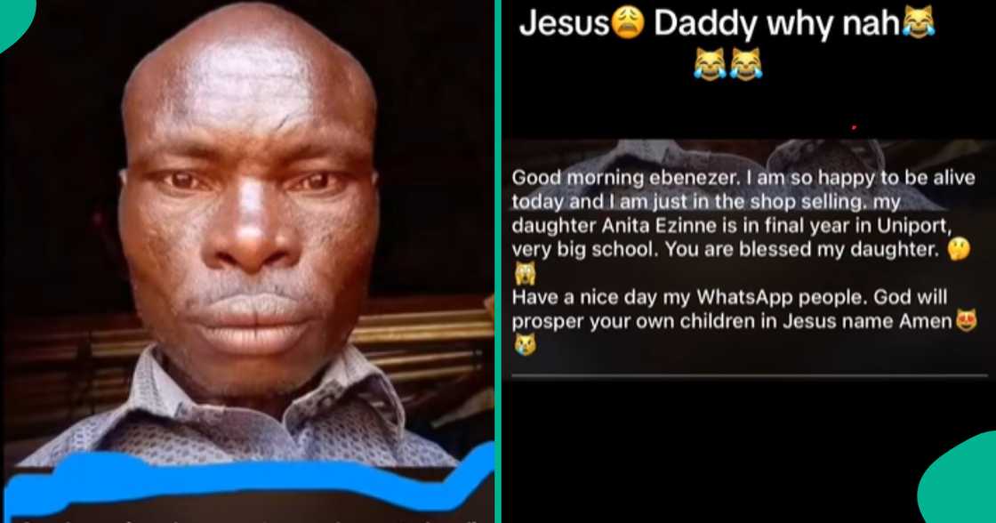 Lady shared her father's status after seeing how he described her Lady shared her father's status after seeing how he described her