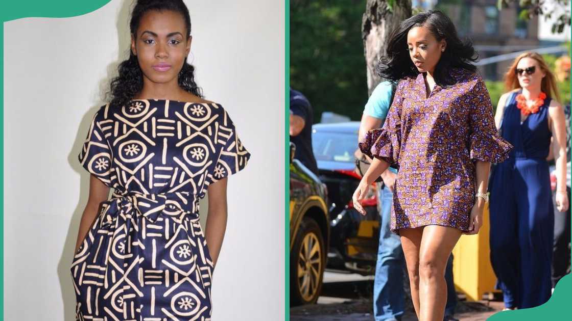 Shift dresses in African print Shift dresses in African print