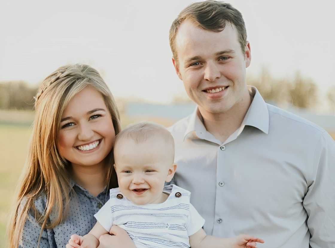 Joseph, his wife Kendra Caldwell, and their son
