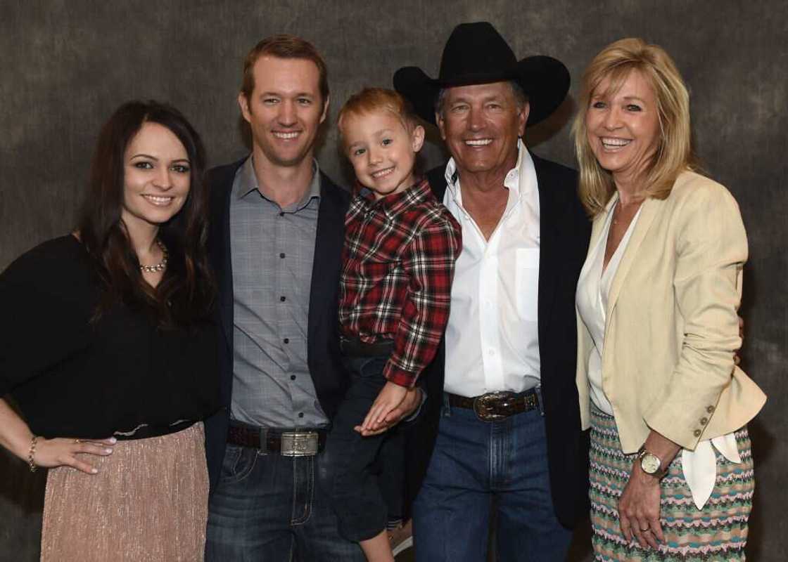 George Strait and his family members