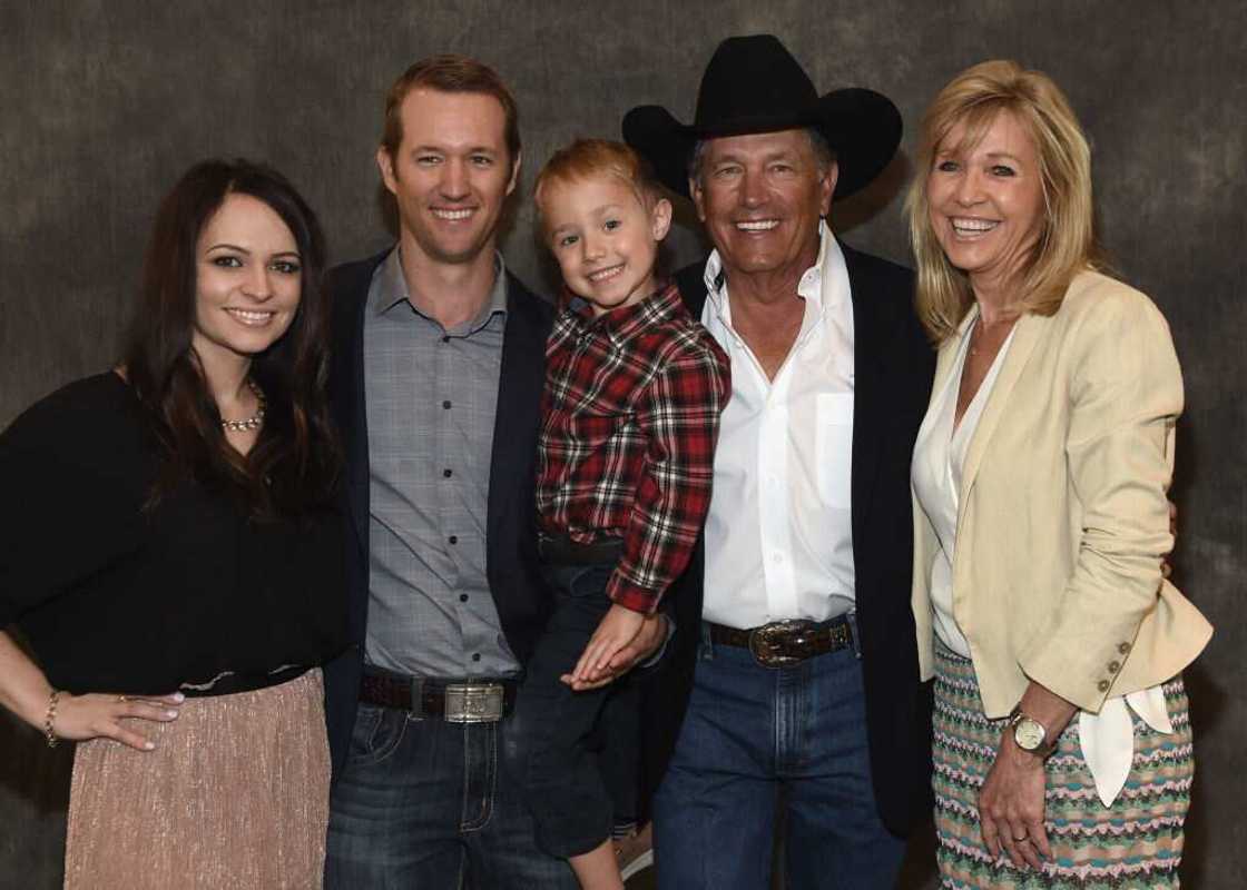 George Strait and his family members George Strait and his family members