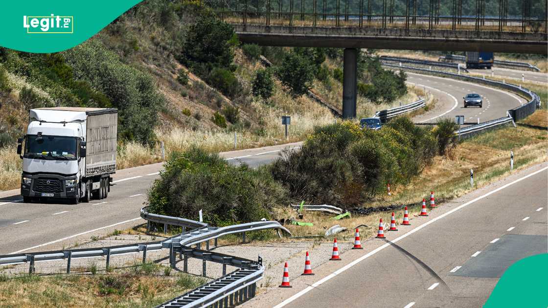 A-52 highway, Cernadilla, Zamora, Spain, Diogo Jota, André Silva A-52 highway, Cernadilla, Zamora, Spain, Diogo Jota, André Silva