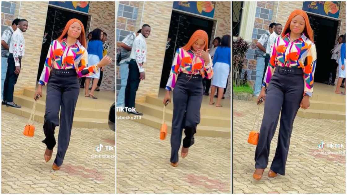 Beautiful church lady/man admired lady's beauty. Beautiful church lady/man admired lady's beauty.