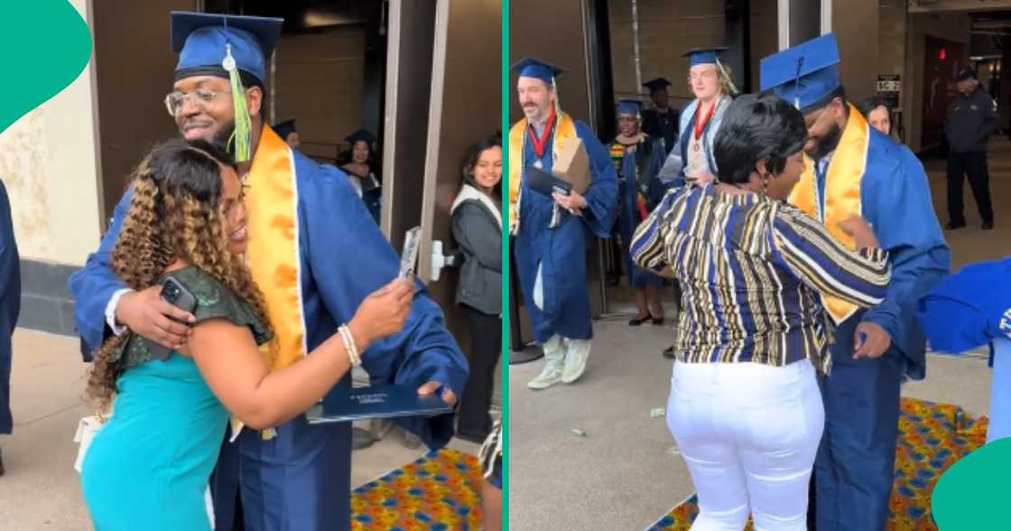 Young man celebrated by family in style as he bags degree overseas Young man celebrated by family in style as he bags degree overseas