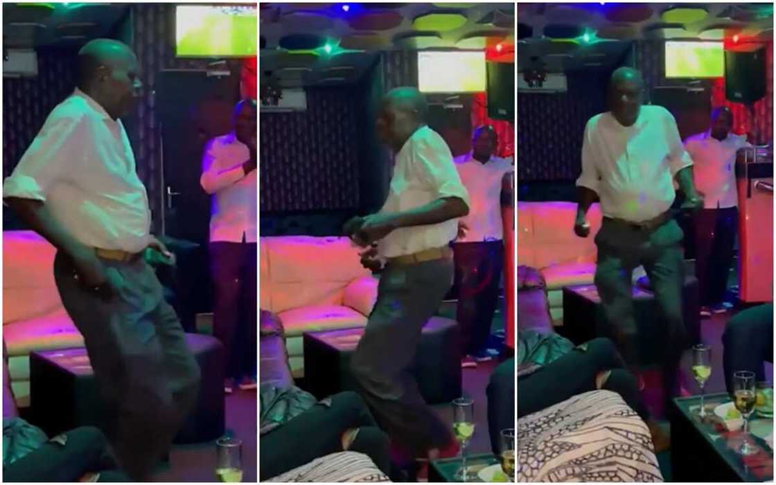 Grandfather dances with much energy in video, gives cool Makosa moves Grandfather dances with much energy in video, gives cool Makosa moves