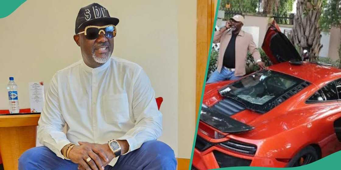 Dino Melaye buys black market petrol for Ferrari. Dino Melaye buys black market petrol for Ferrari.