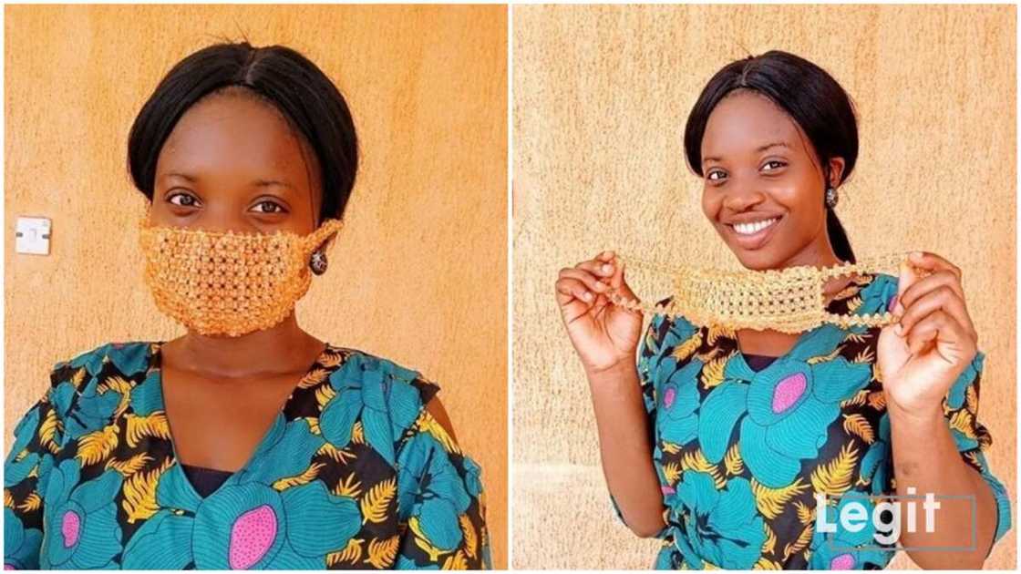 Mixed reactions as 20-year-old anatomy graduate makes face masks with beads Mixed reactions as 20-year-old anatomy graduate makes face masks with beads