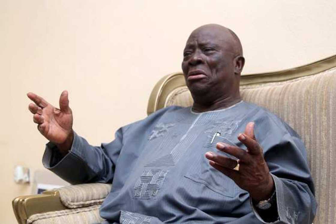 Afenifere leader, Ayo Adebanjo criticises Nnamdi Kanu for promoting secession Afenifere leader, Ayo Adebanjo criticises Nnamdi Kanu for promoting secession