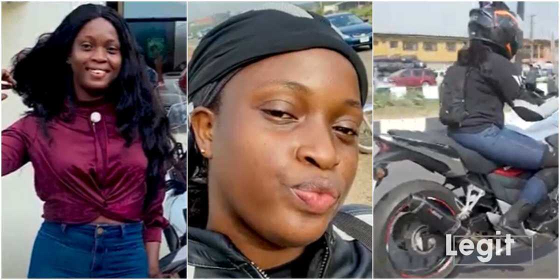 Lara Animashaun is an accountant who recently took a trip to Akure on her two-wheeler. Lara Animashaun is an accountant who recently took a trip to Akure on her two-wheeler.