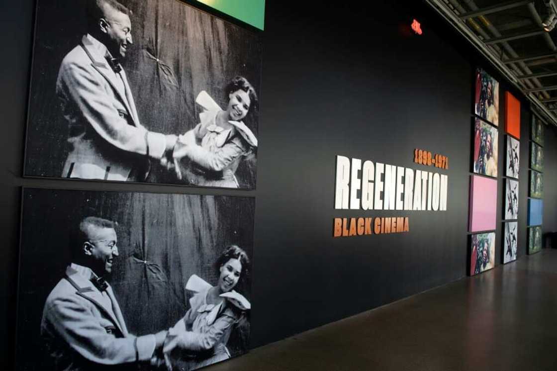 "Regeneration: Black Cinema 1898-1971" opens with a recently re-discovered 1898 reel of two Black vaudeville performers embracing "Regeneration: Black Cinema 1898-1971" opens with a recently re-discovered 1898 reel of two Black vaudeville performers embracing