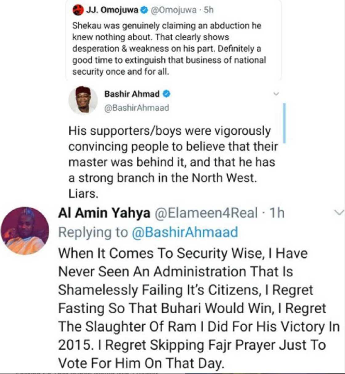 Na yi nadamar yanka rago don murnar nasarar Buhari a 2015, in ji wani ɗan Najeriya