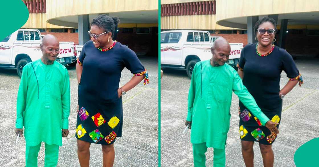 Nigerian lady thrilled as she meets her missing father's lookalike Nigerian lady thrilled as she meets her missing father's lookalike