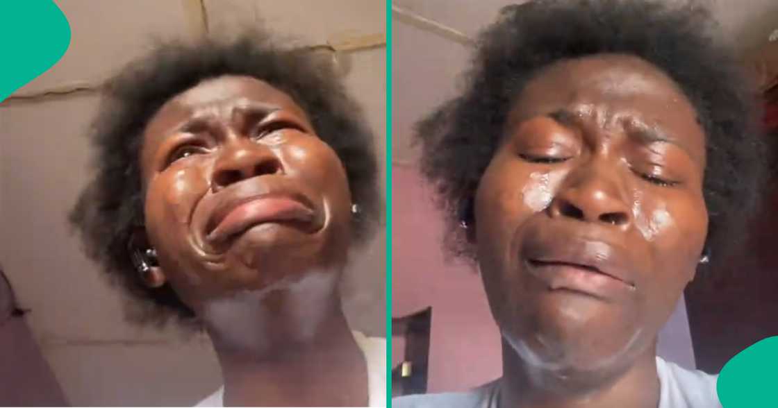 Lady cries bitterly after entering into covenant with married man.