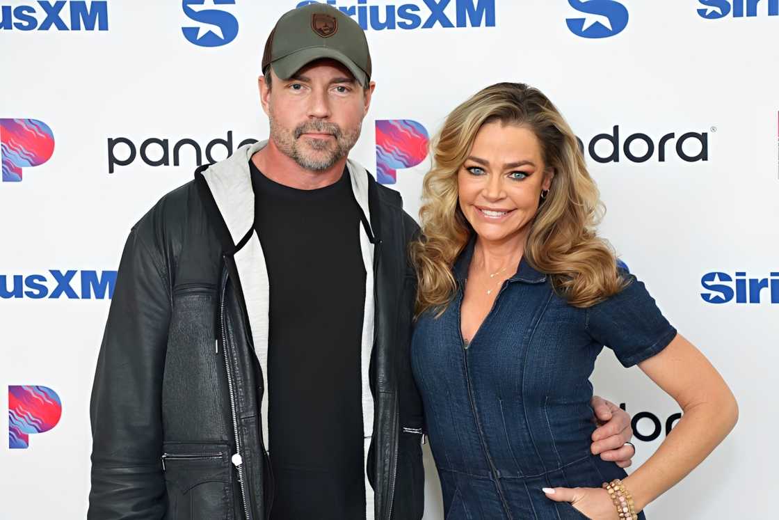 Aaron Phypers and Denise Richards in Los Angeles, California.