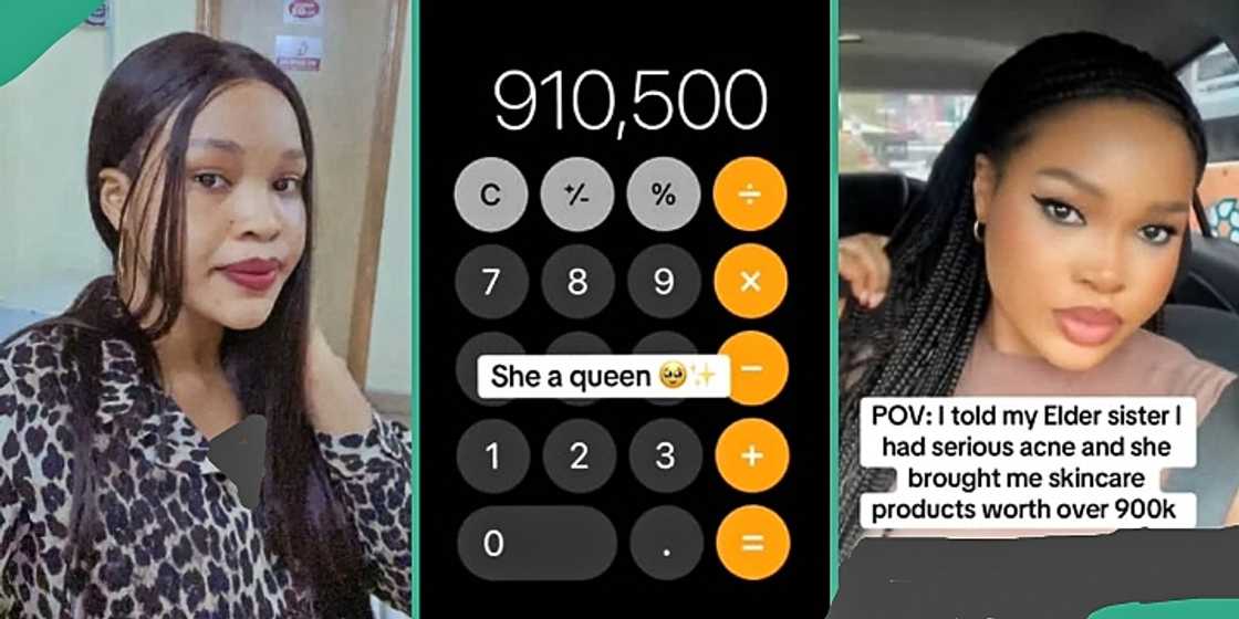 Lady spends over N900k on skincare for younger sister Lady spends over N900k on skincare for younger sister
