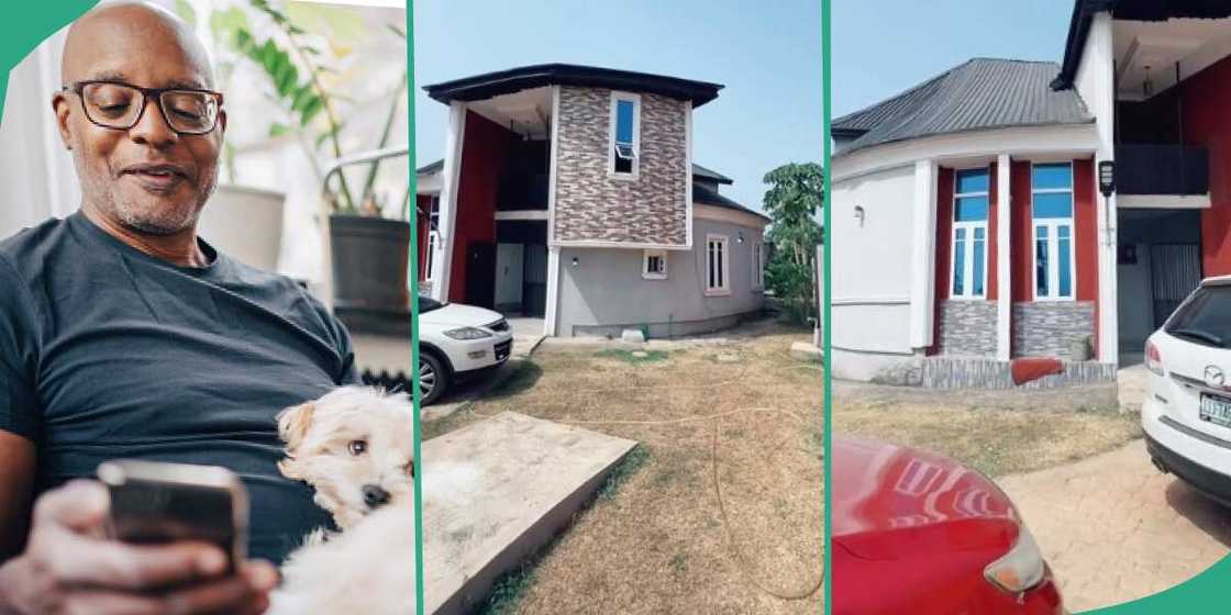 Nigerian architect builds round house in his village Nigerian architect builds round house in his village