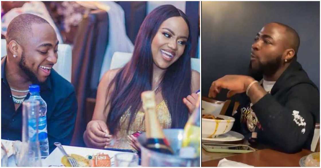 Davido, Chioma, food Davido, Chioma, food