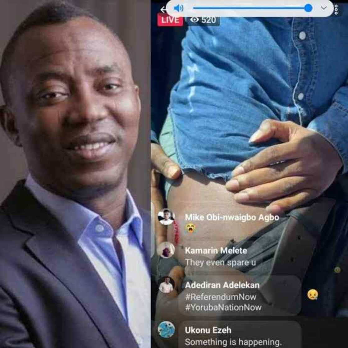 Da Dumi- Dumi: 'Yan Sanda Sun Harbe Sowore Yayin Zanga-Zanga a Abuja