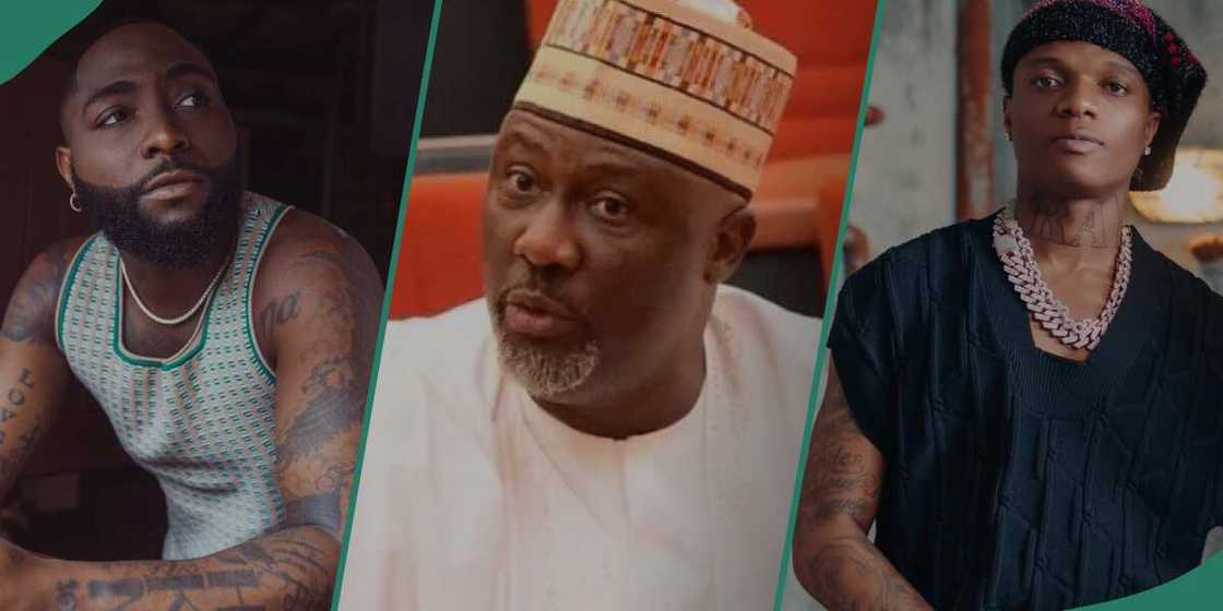 Dino Melaye reacts to Wizkid and Davido's fight. Dino Melaye reacts to Wizkid and Davido's fight.