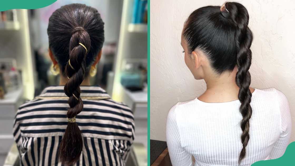 Cute rope braid ponytail Cute rope braid ponytail
