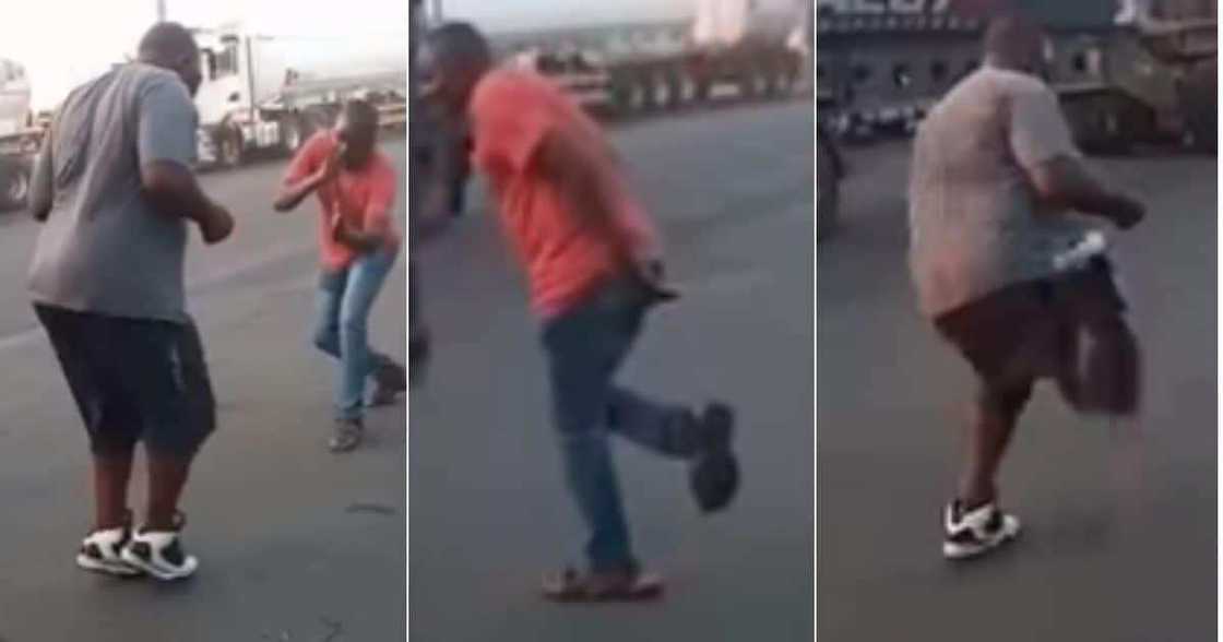 Video of 2, Men Dancing, Road, Bring, Vibe to Mzansi Video of 2, Men Dancing, Road, Bring, Vibe to Mzansi