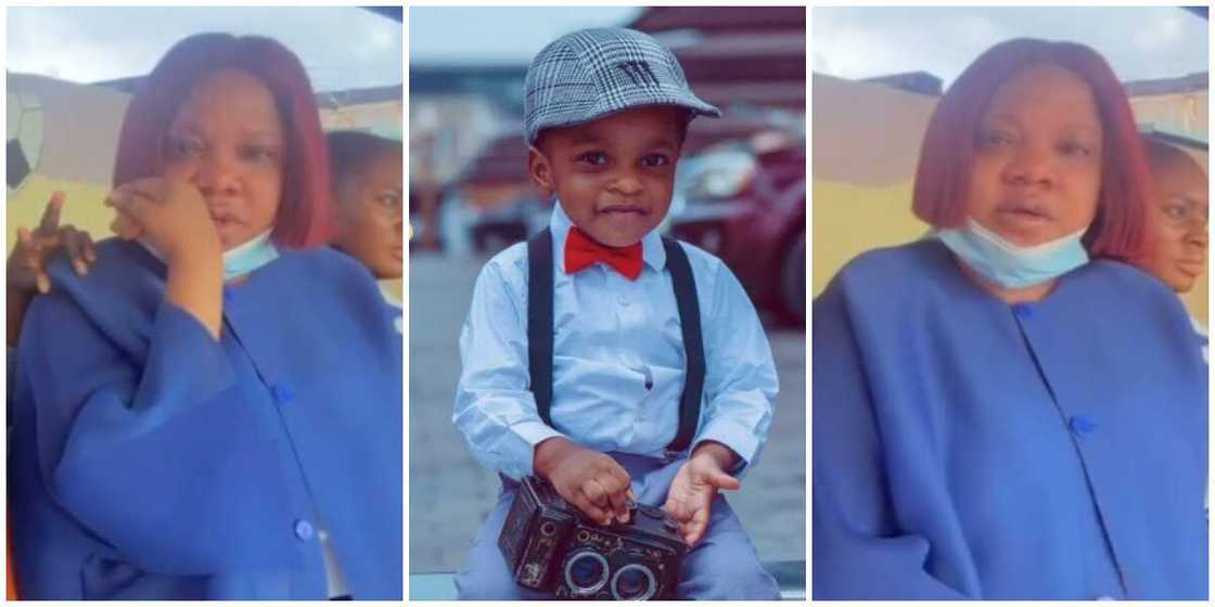 Photos of Toyin Abraham and her son, Ire. Photos of Toyin Abraham and her son, Ire.