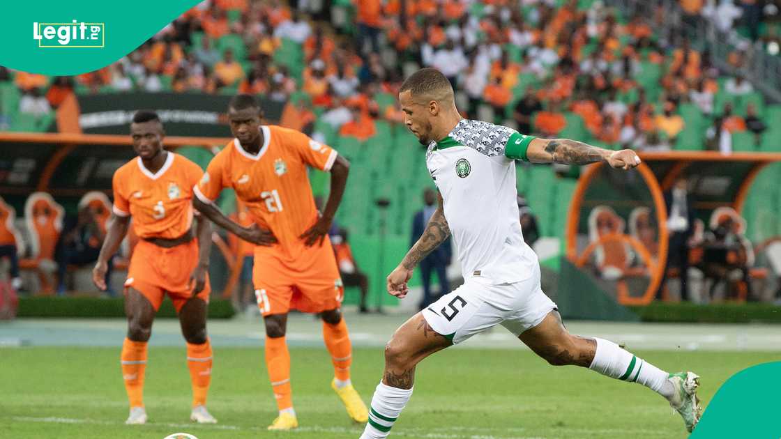 William Troost-Ekong is focused on getting a win against Zimbabwe in Uyo. William Troost-Ekong is focused on getting a win against Zimbabwe in Uyo.