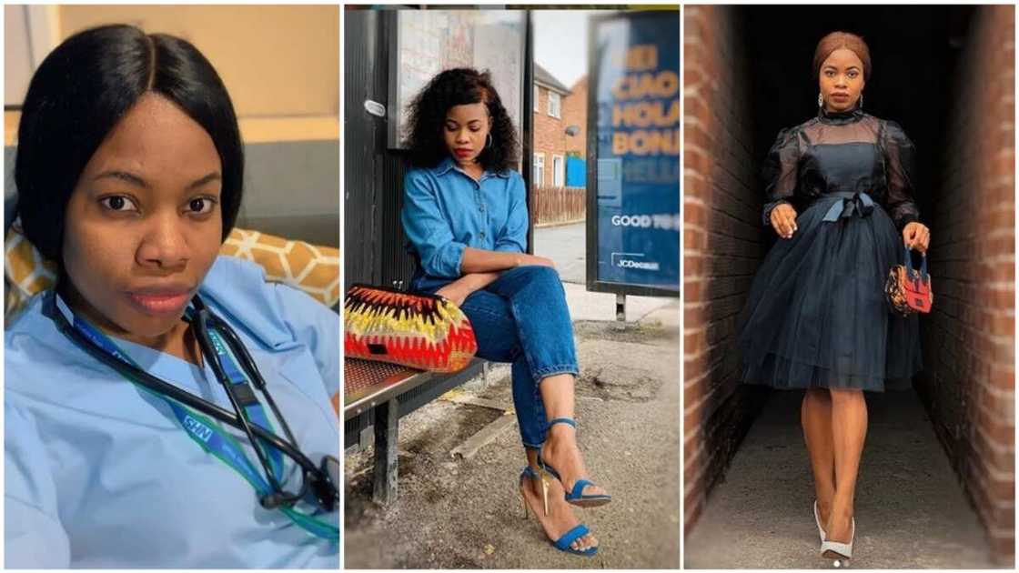 A collage of the Nigerian lady. Photo source: Bukola Abubakar A collage of the Nigerian lady. Photo source: Bukola Abubakar