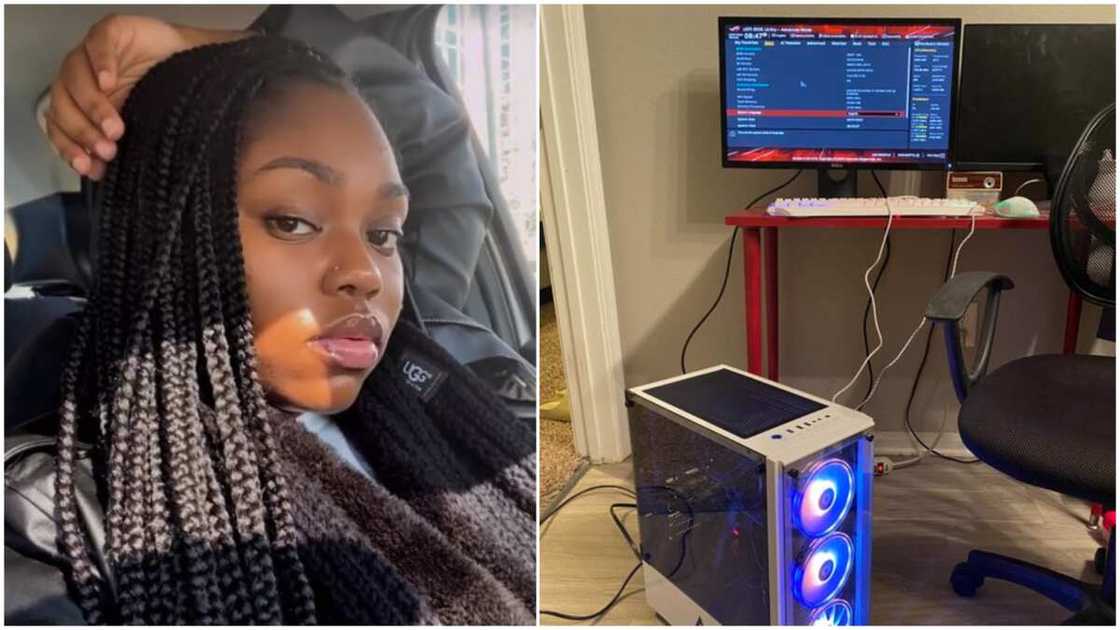 Brilliant lady built her home computer herself, sharing photo of her work online Brilliant lady built her home computer herself, sharing photo of her work online