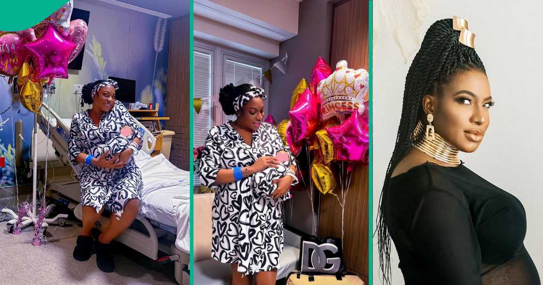 Chika Ike becomes a mum. Chika Ike becomes a mum.