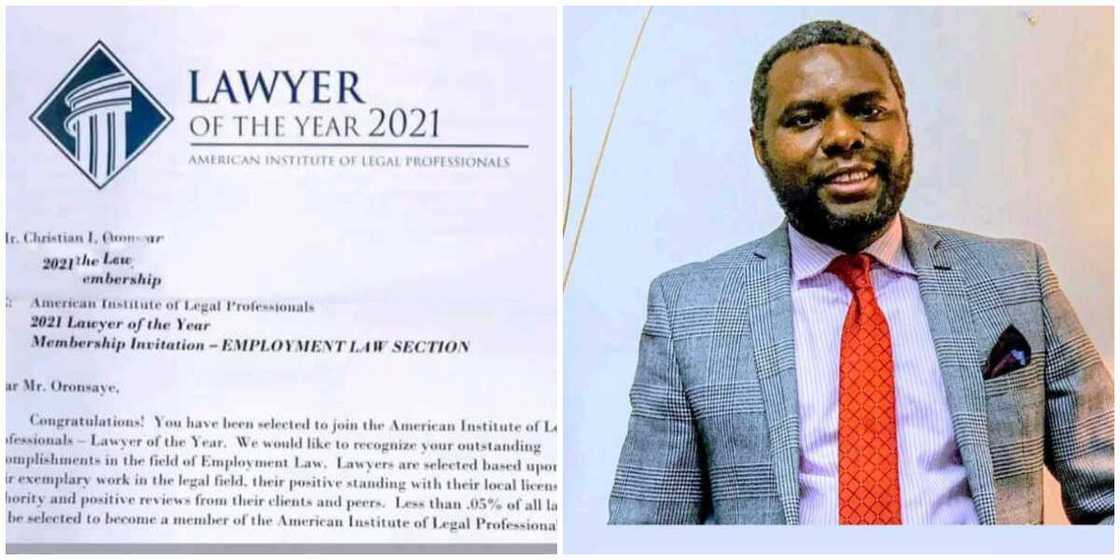 Man who Broke Record at the Nigerian Law School Celebrates as He Becomes an Attorney in the US