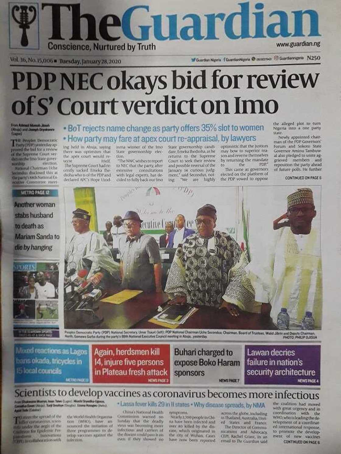 Newspapers review for Tuesday, Jan 28 Newspapers review for Tuesday, Jan 28