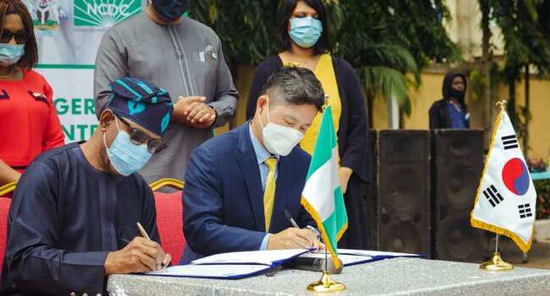 Koriya aikowa Najeriya kyautan rumfar gwajin cutar Korona na zamani