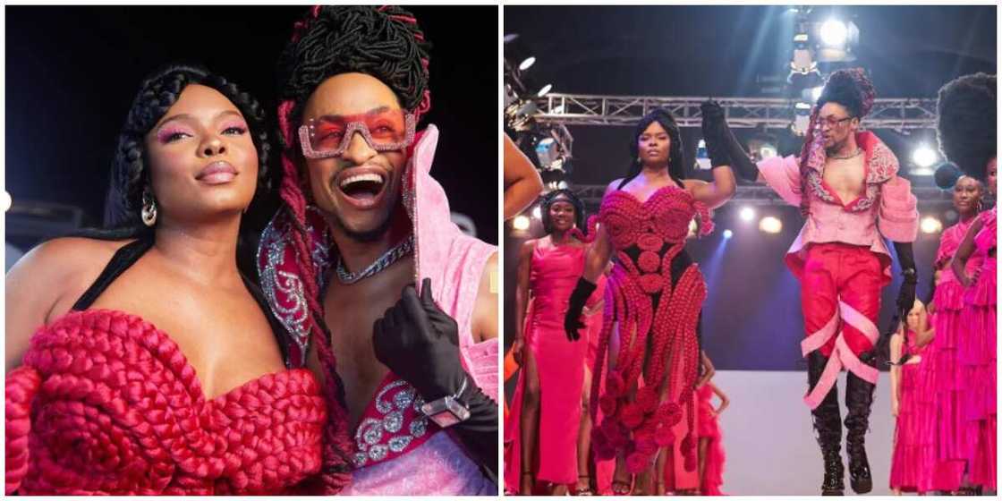 Yemi Alade and Denrele. Yemi Alade and Denrele.
