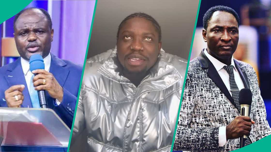Pastor Damina supports VDM in demanding the NAFDAC number of Prophet Fufeyin's miracle soap. Pastor Damina supports VDM in demanding the NAFDAC number of Prophet Fufeyin's miracle soap.